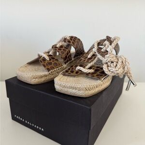 Freda Salvador Textured Espadrille Sandals